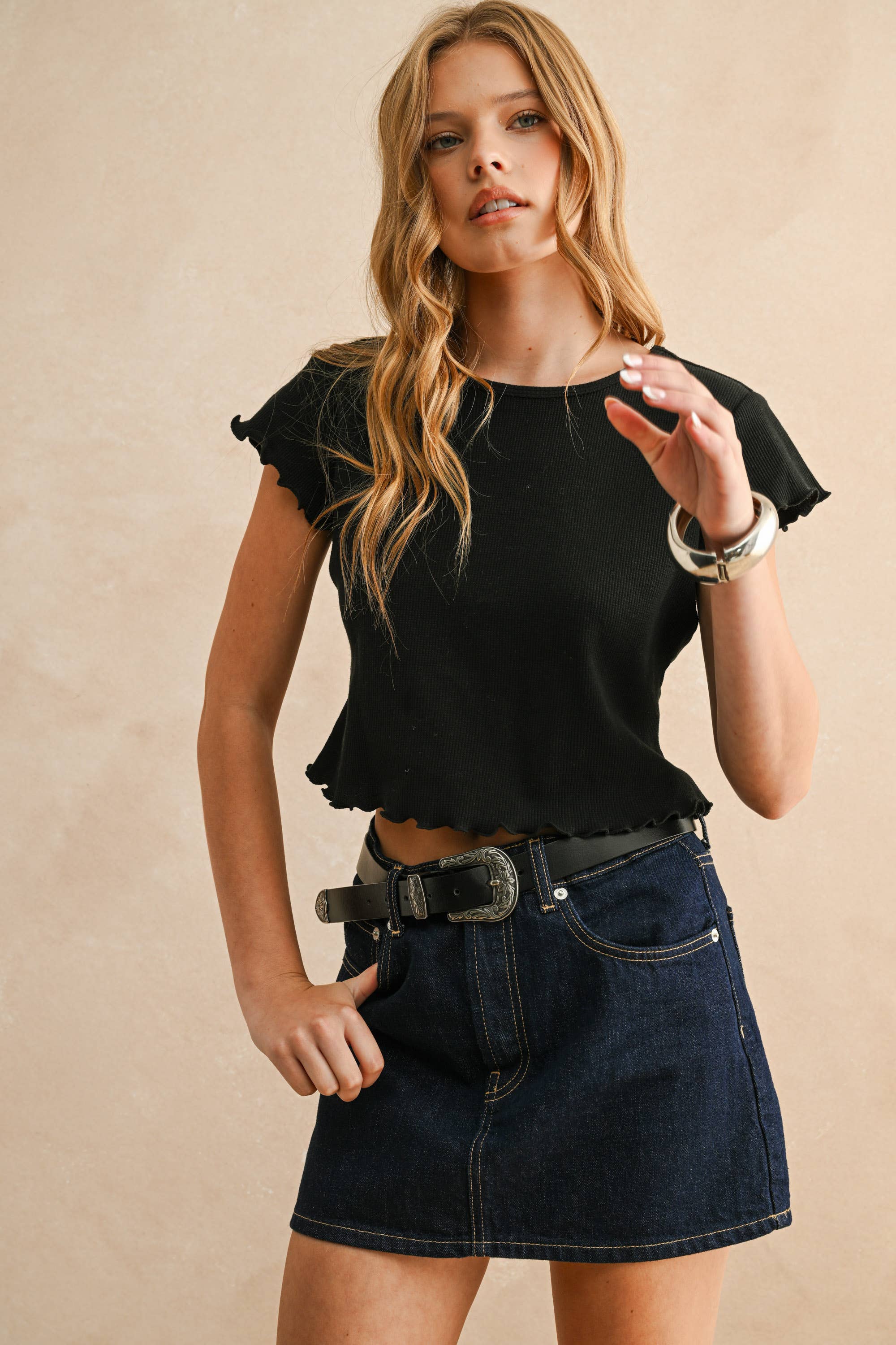 Khloe Top in Black