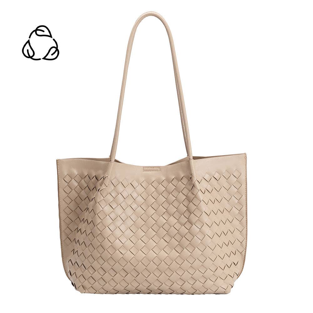 Victoria Taupe Recycled Vegan Tote Bag