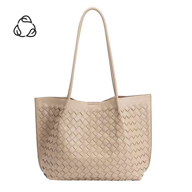 Victoria Taupe Recycled Vegan Tote Bag