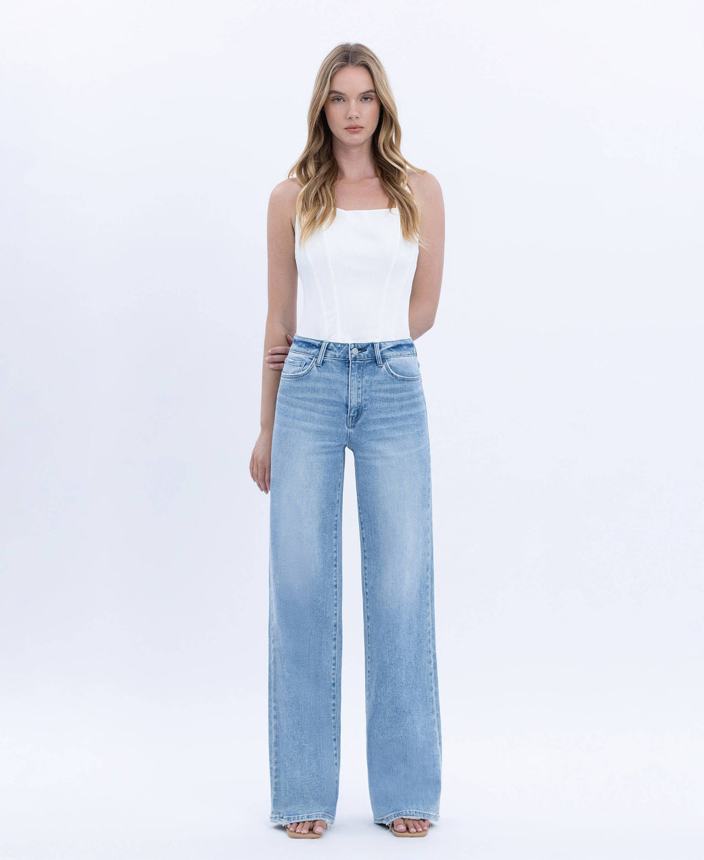 Sloane High Rise Wide Leg Jeans