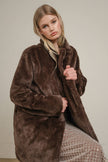 Chocolate Mocha Faux Fur Jacket