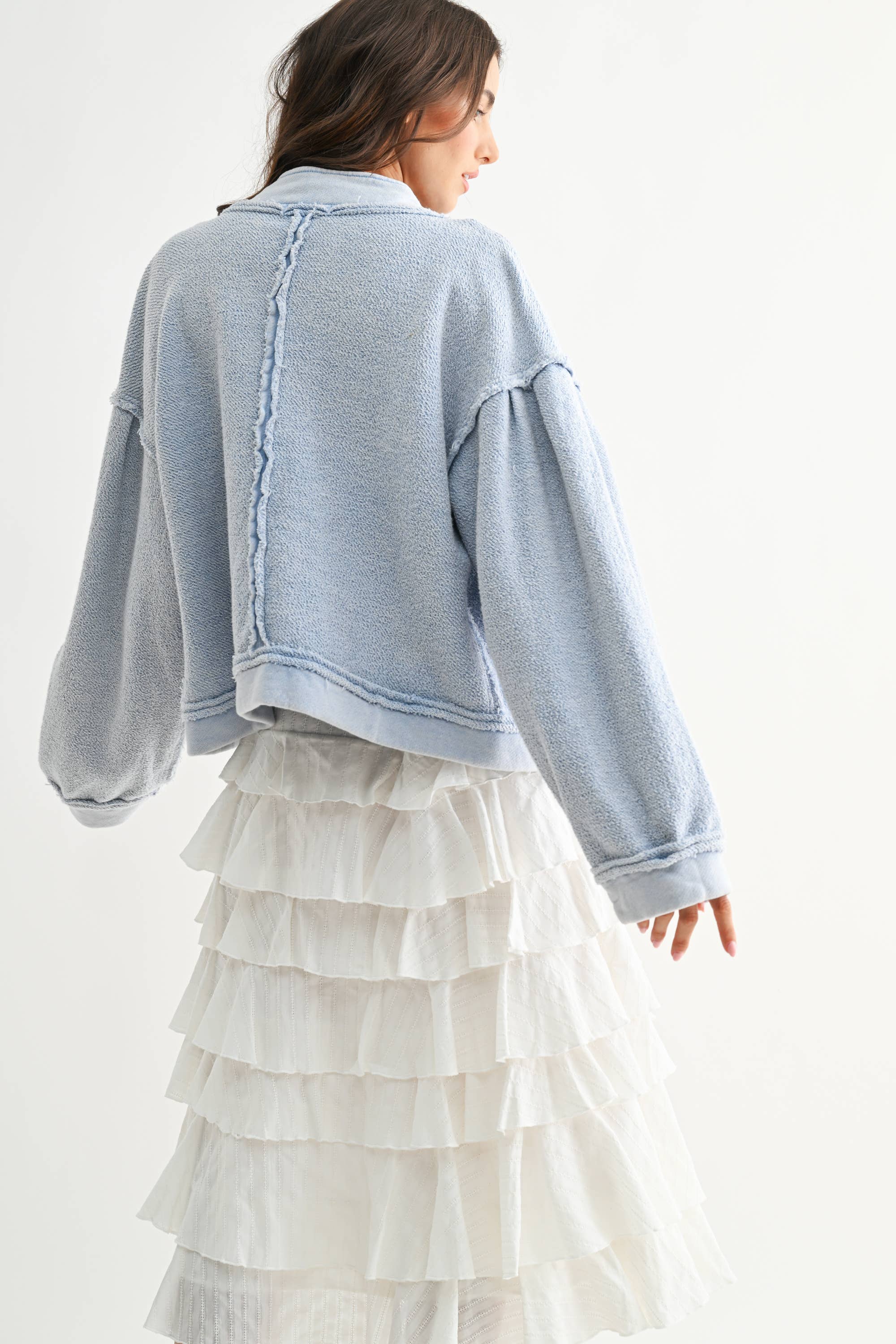 Theo Textured Button Up Jacket