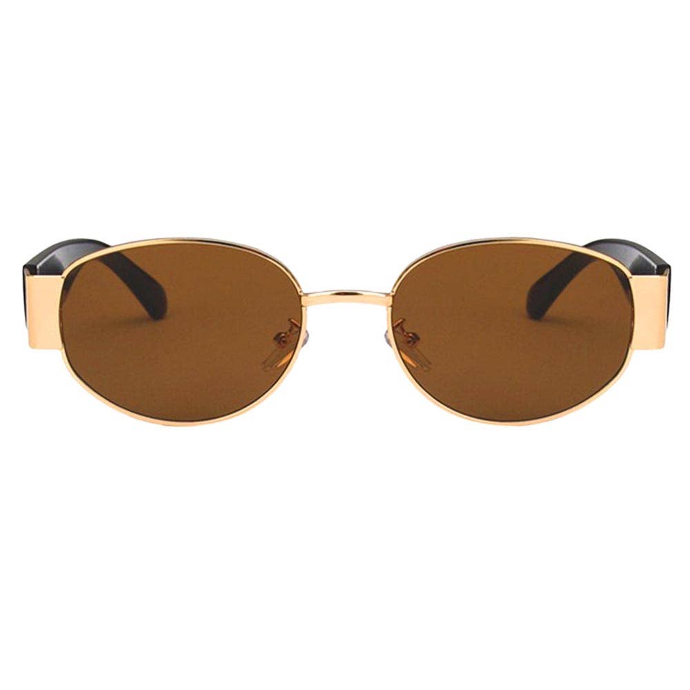 Elliott Polarized Sunglasses in Brown/Gold