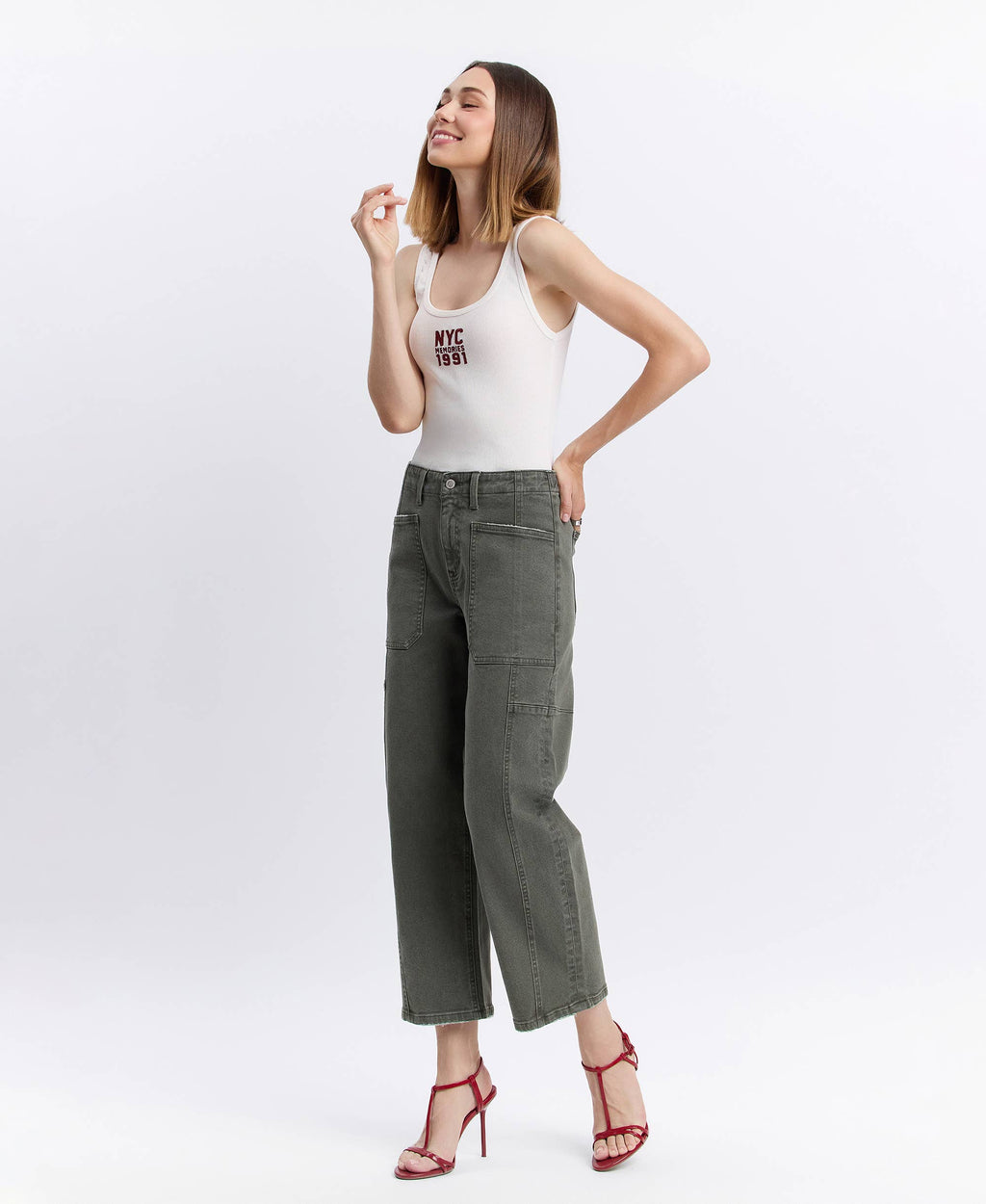 Forest High Rise Barrel Jeans