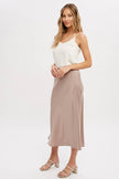 Miley Satin Midi Skirt