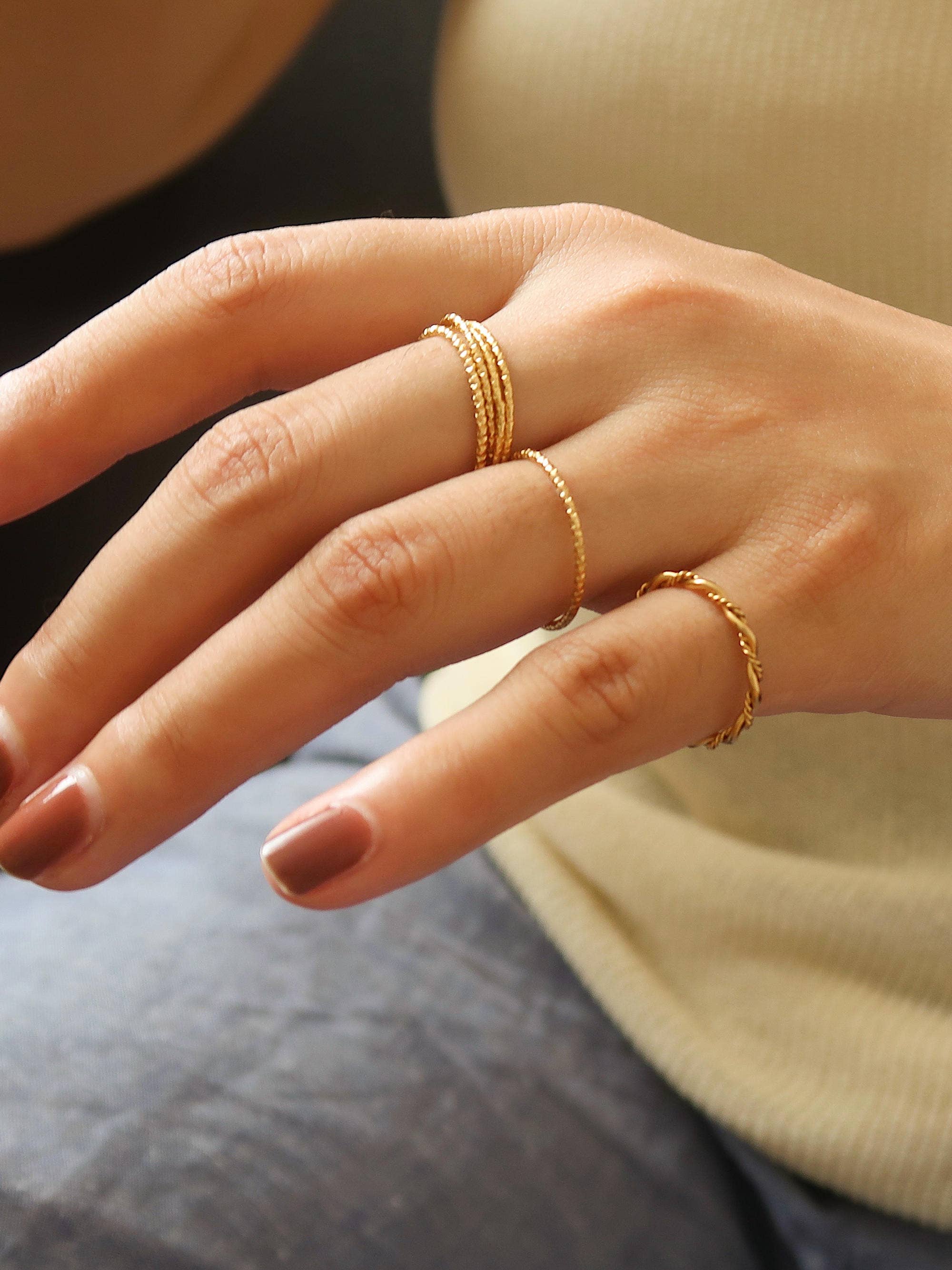 Rachel Thin Braided Ring
