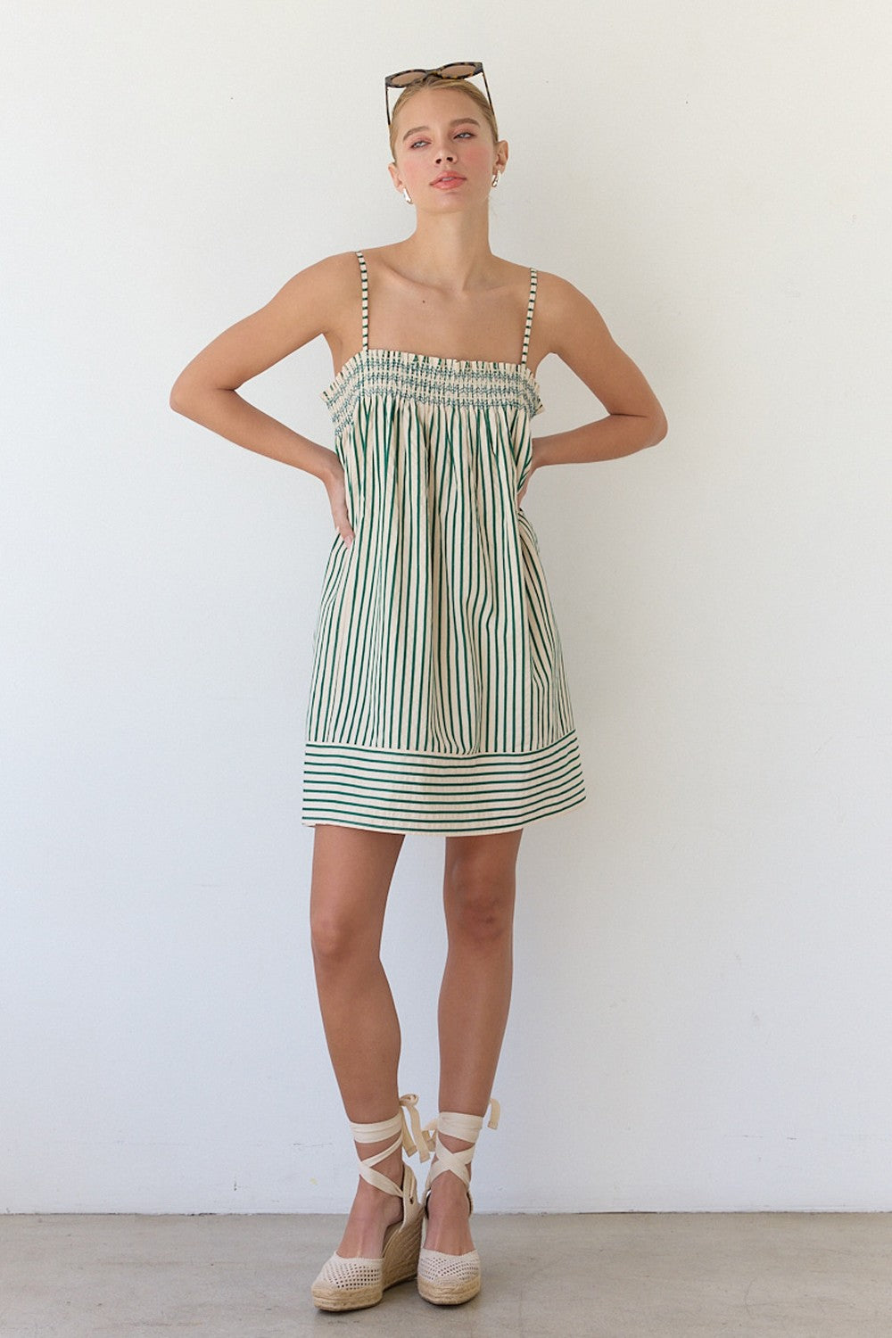 Scout Stripe Babydoll Dress