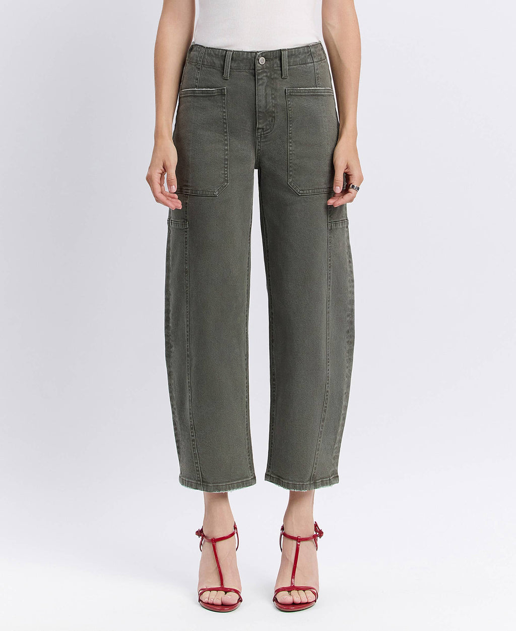 Forest High Rise Barrel Jeans