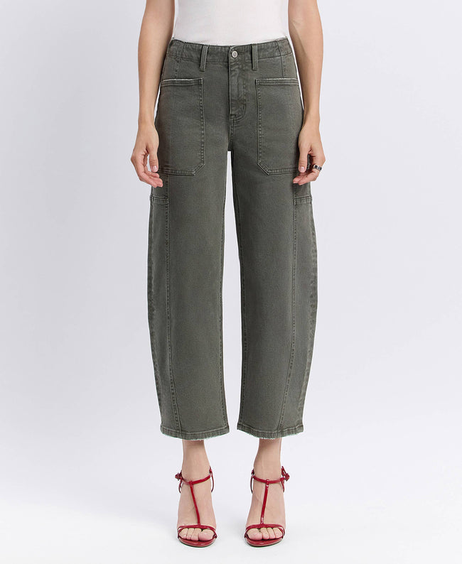 Forest High Rise Barrel Jeans