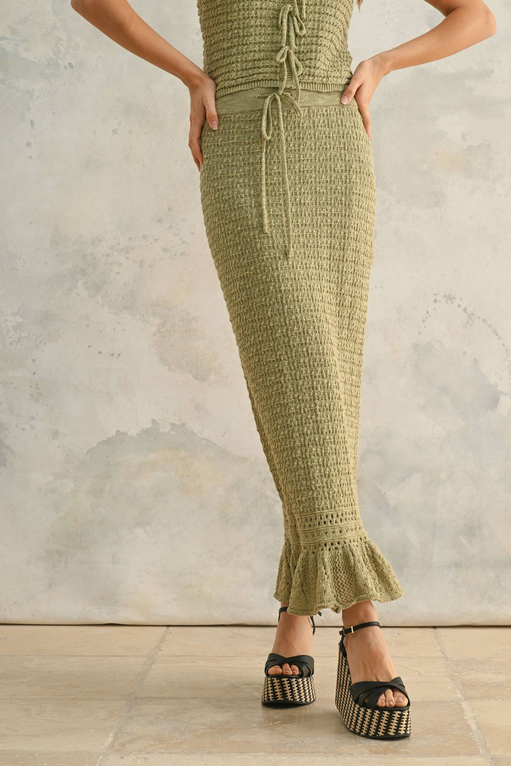 Easton Crochet Knit Skirt