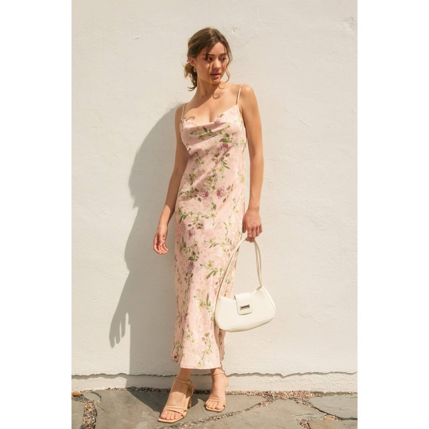 My Darling Cowl Neck Midi Slip Dress