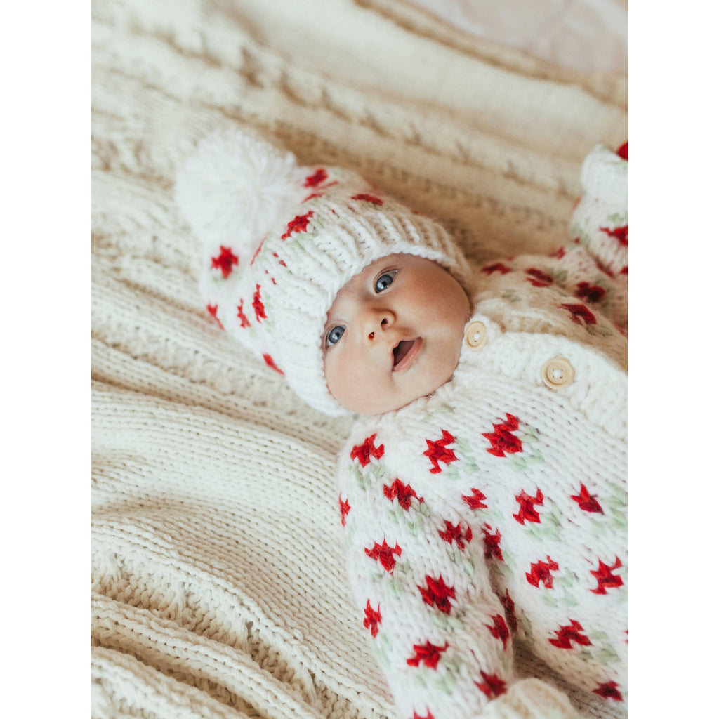 Bitty Blooms Holiday Baby Beanie