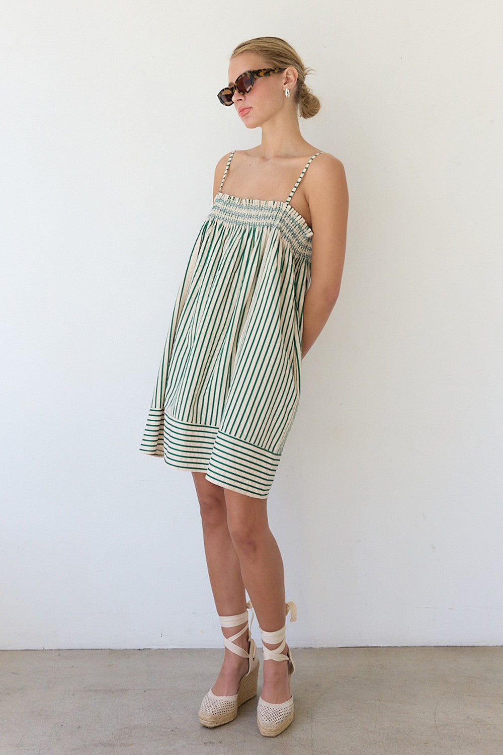 Scout Stripe Babydoll Dress