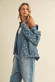 Lacey Floral Denim Jacket