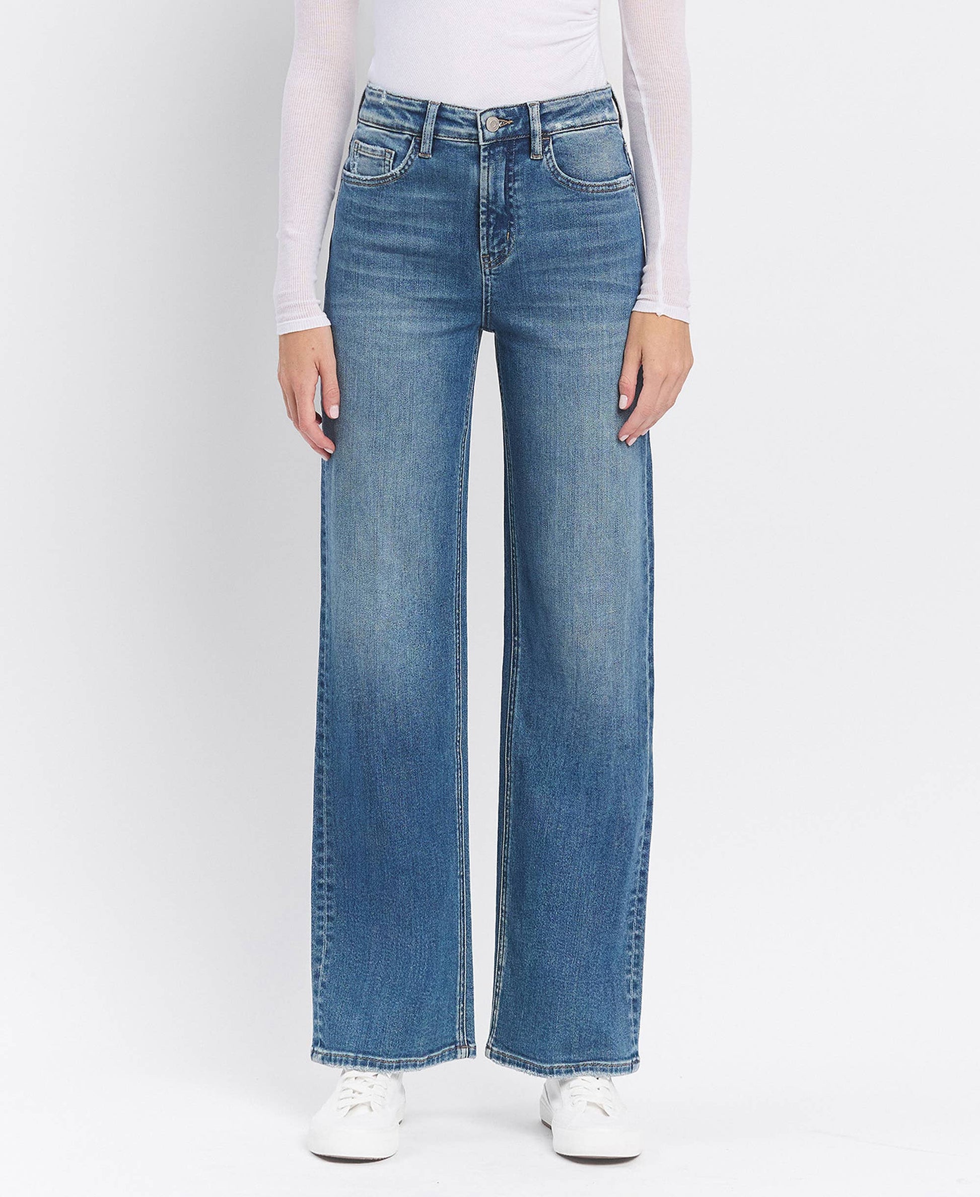 Hank Super High Rise Wide Leg Jeans