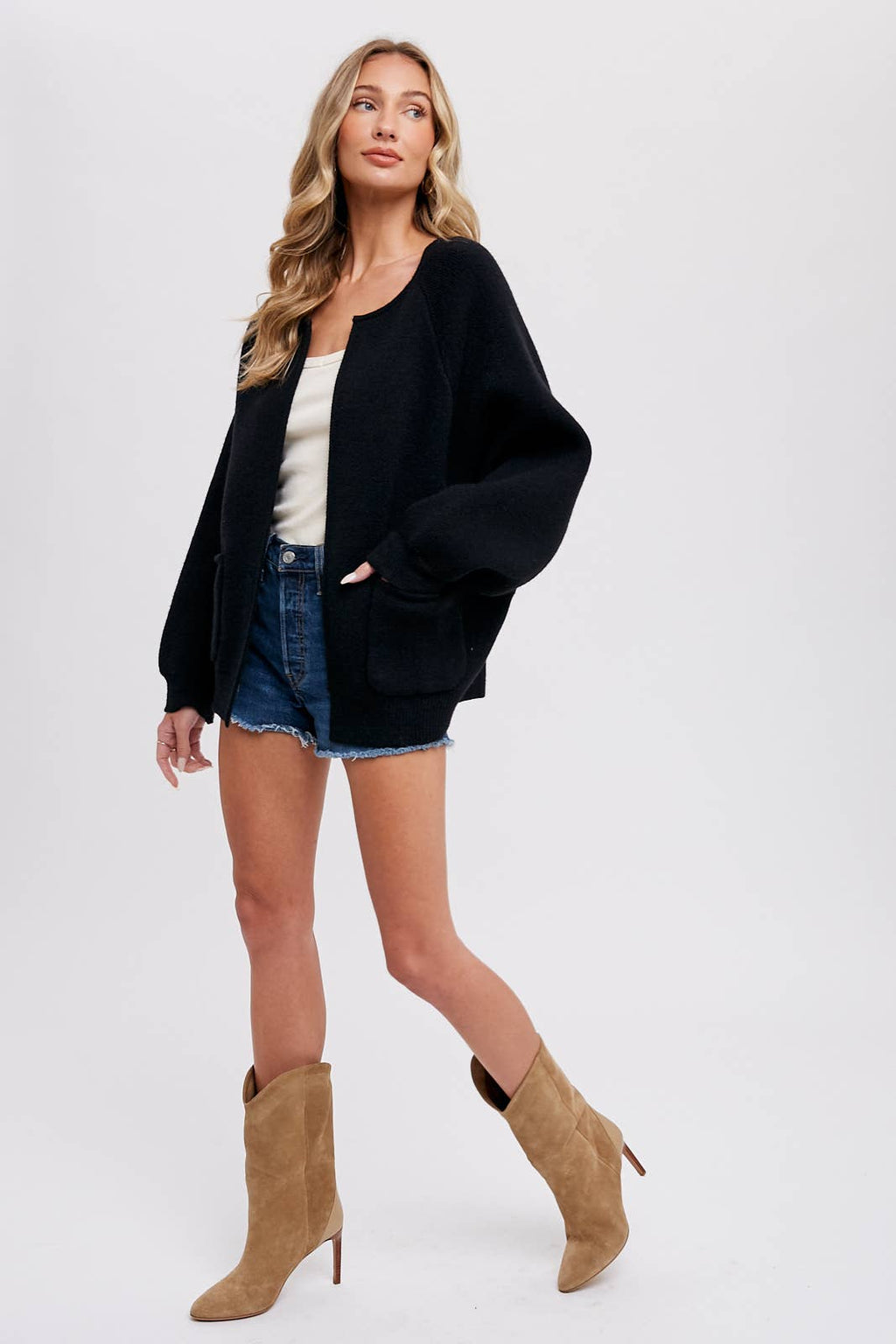 Elyse Knit Jacket in Black