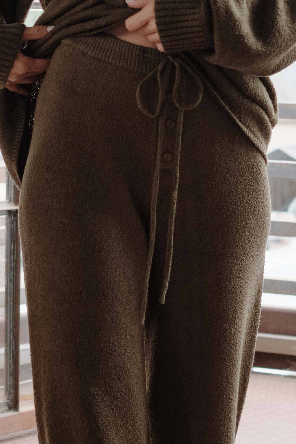 Janie Olive Knit Pants