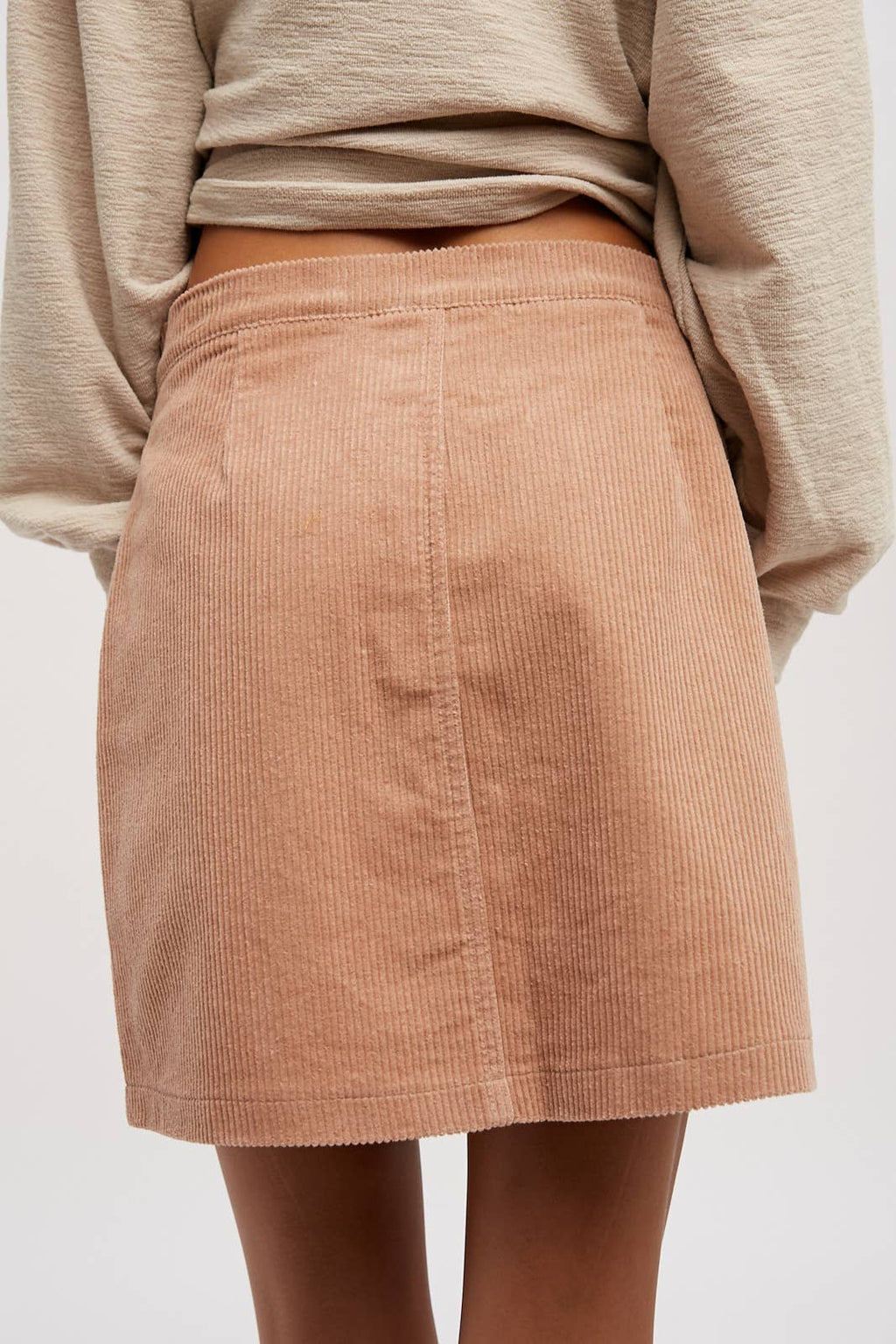 Zion Cord Skirt in Mauve