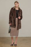Chocolate Mocha Faux Fur Jacket