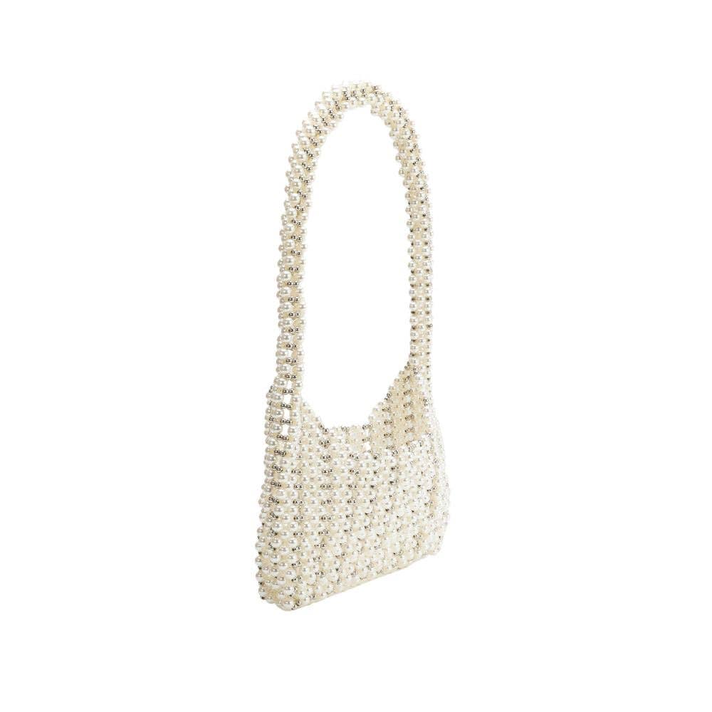 Greta Pearl Beaded Top Handle Bag