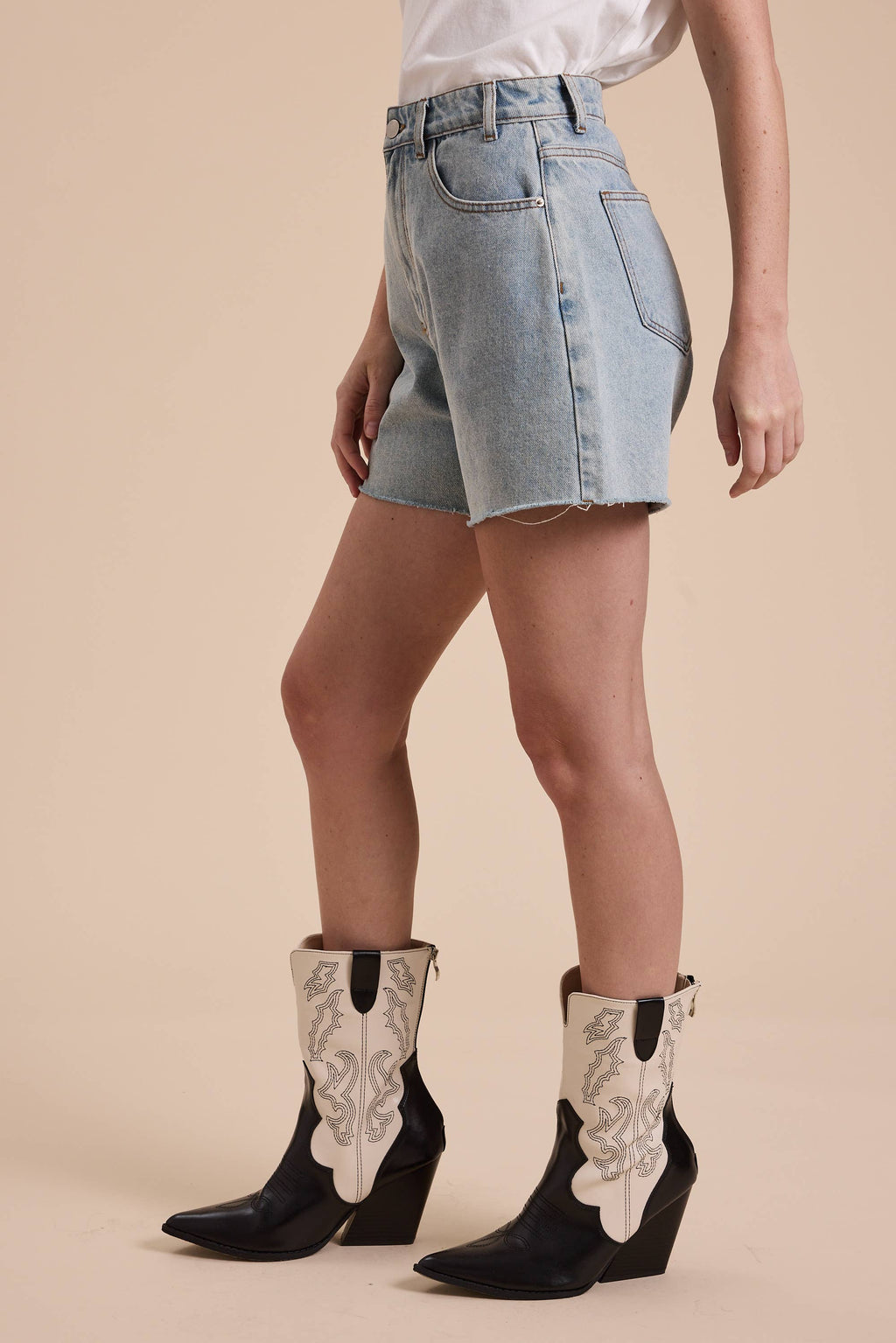 Shelton Denim Mom Shorts