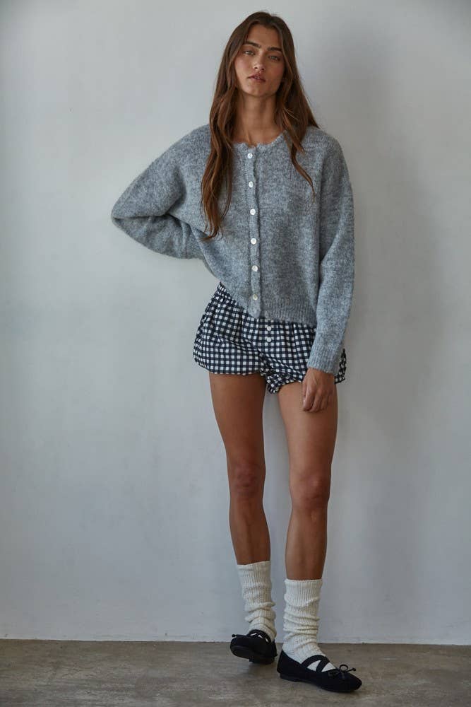 Elara Knit Button-Down Cardigan
