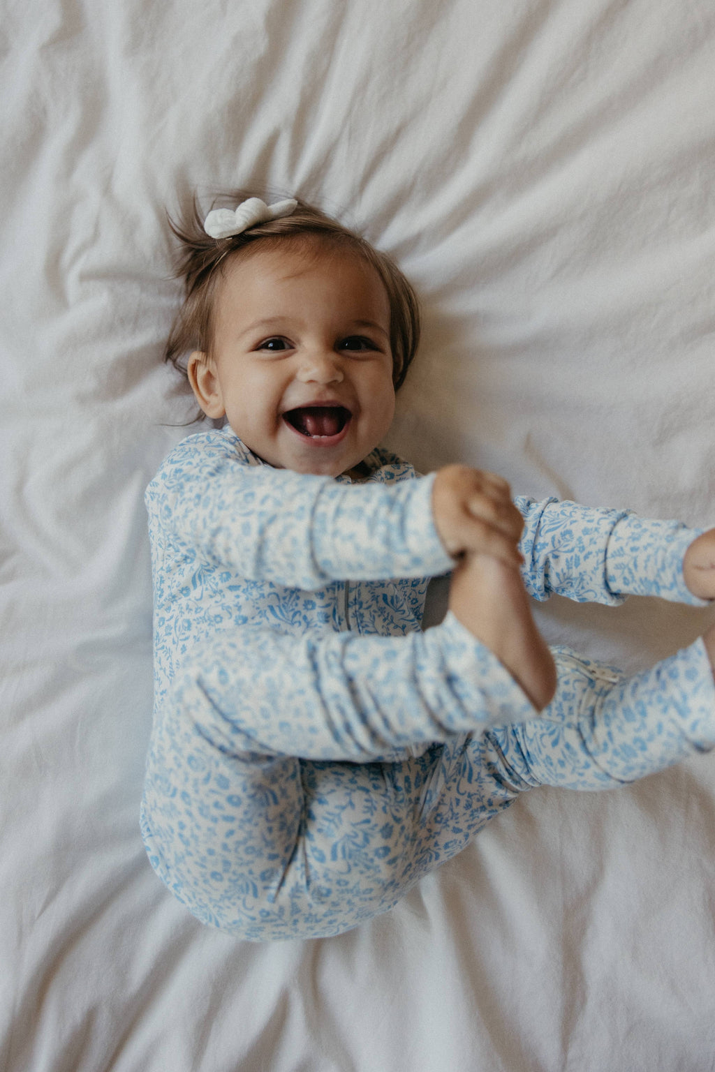 Swedish Floral Zip Pajamas