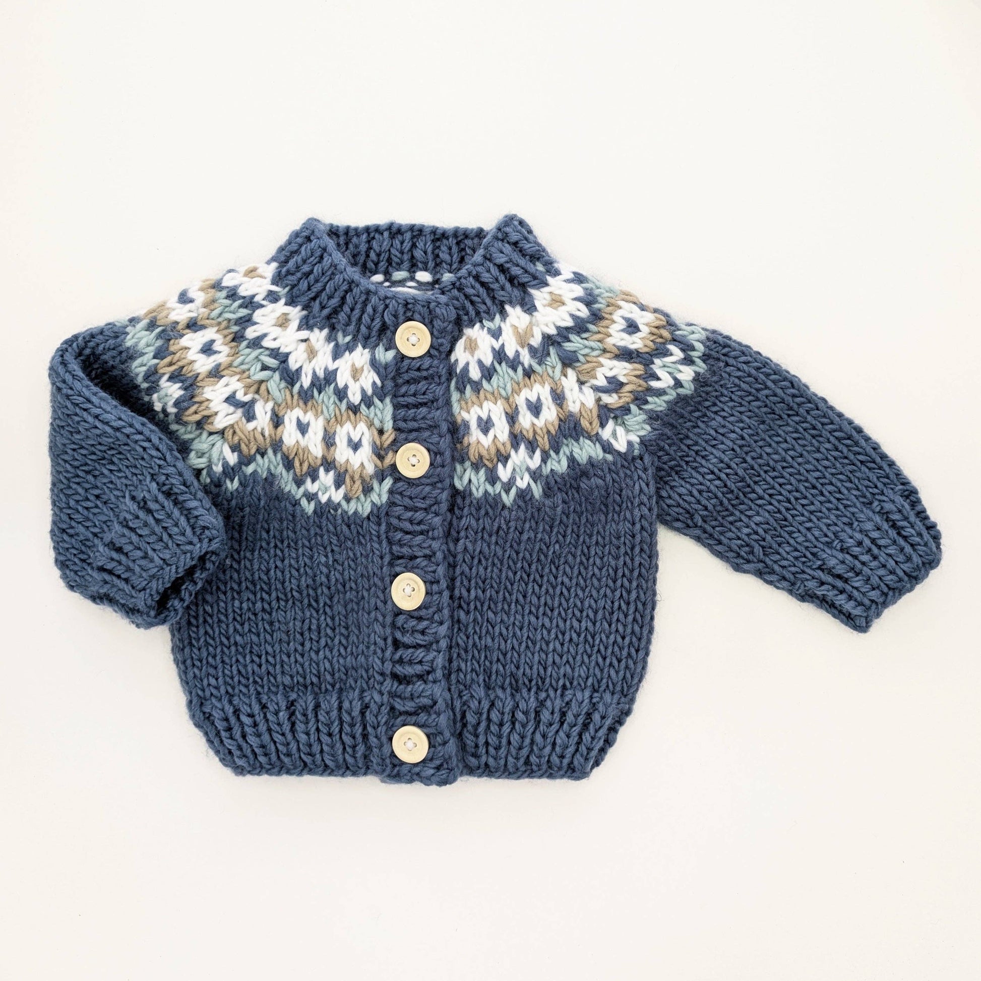 Little Nordic Fairisle Cardigan Sweater