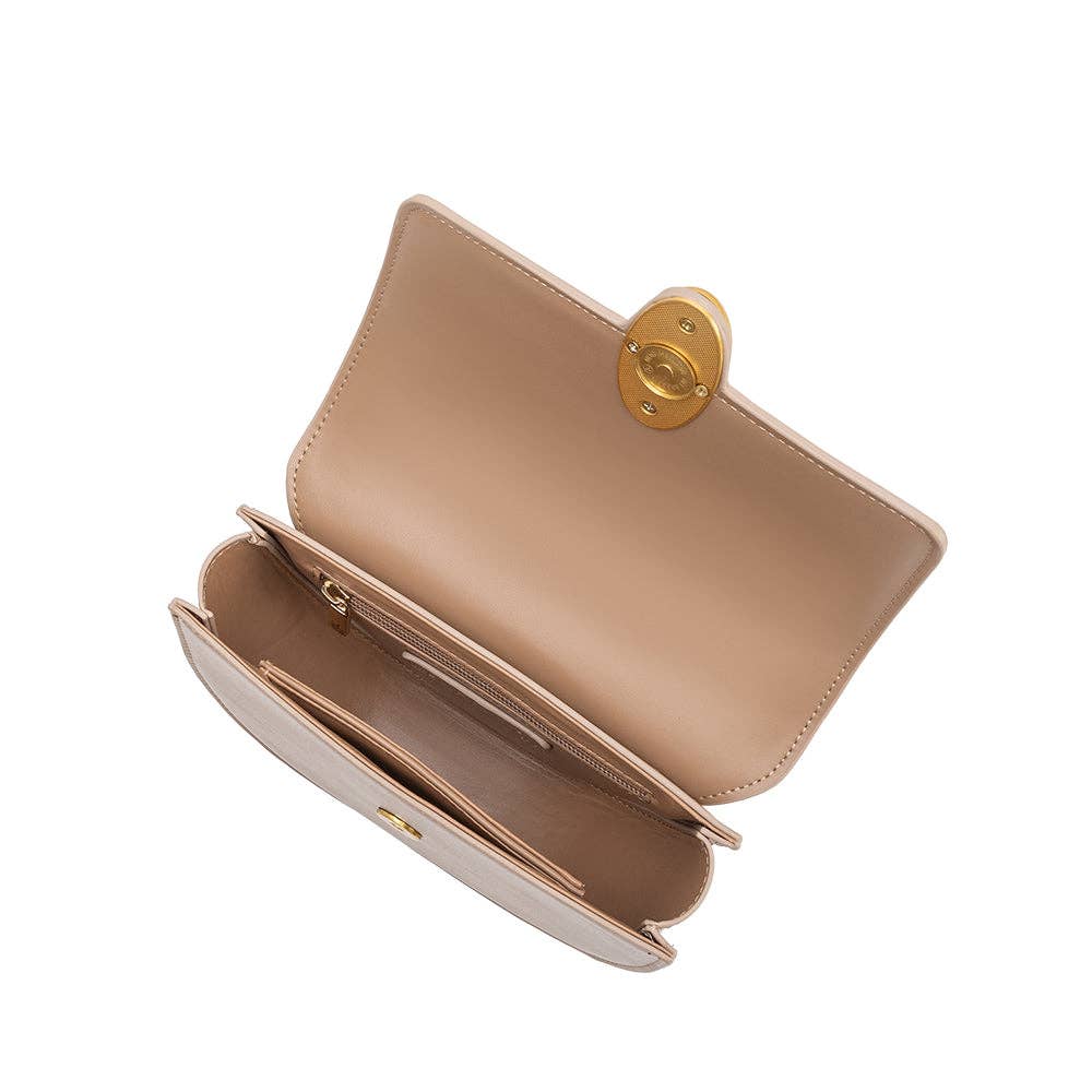 Esther Nude Crossbody Bag in Tan