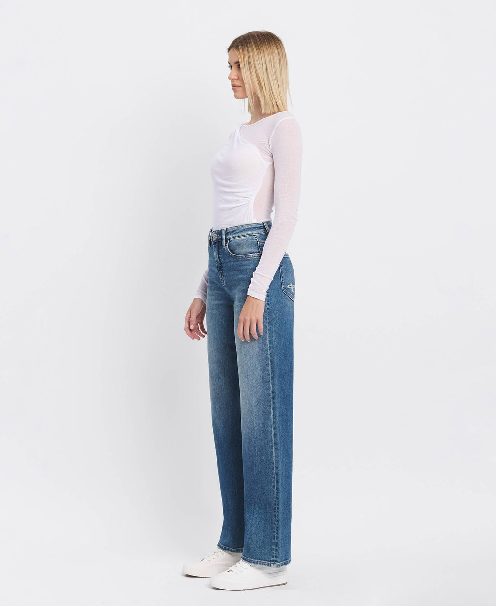 Hank Super High Rise Wide Leg Jeans