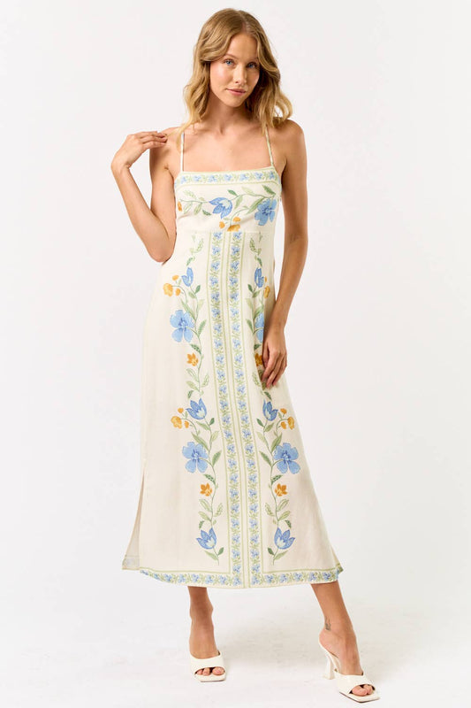Astrid Floral Print Maxi Dress