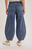 Jayden Drawstring Barrel Jeans