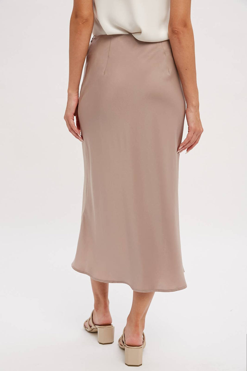 Miley Satin Midi Skirt