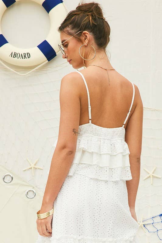 Court Eyelet Cami Top