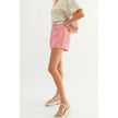 Audrey Red Striped Denim Shorts