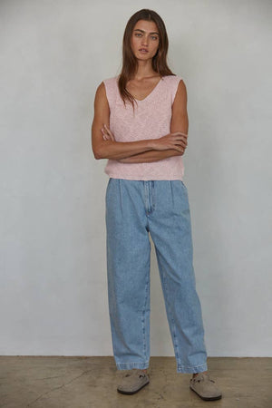 Camille V-Neck Knit Sweater Vest