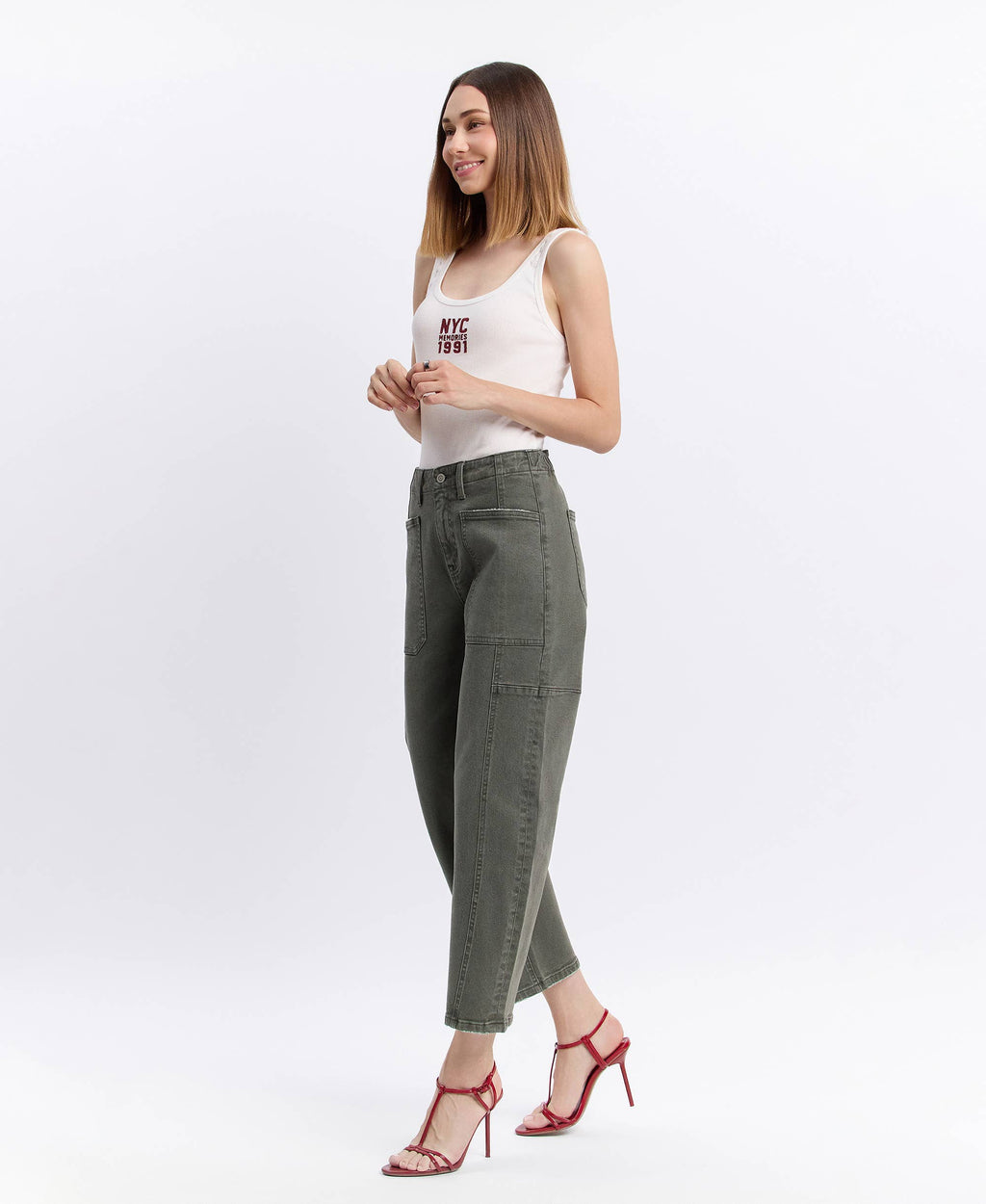 Forest High Rise Barrel Jeans