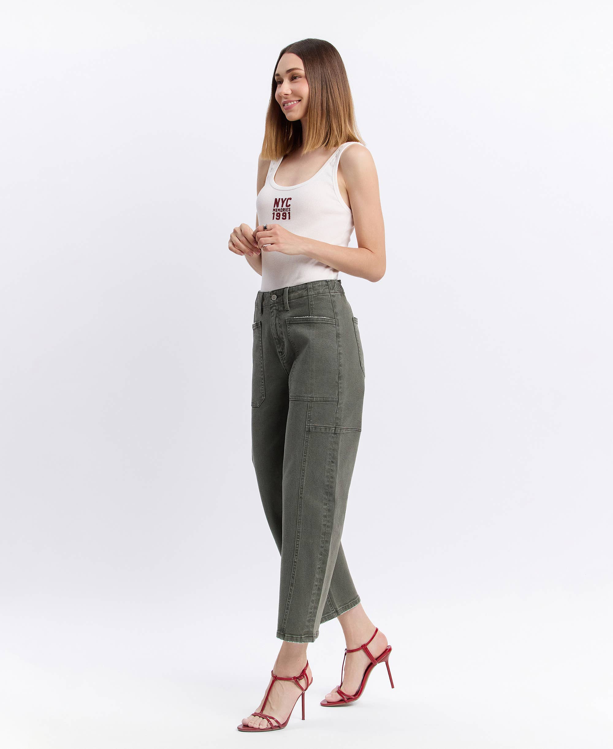 Forest High Rise Barrel Jeans