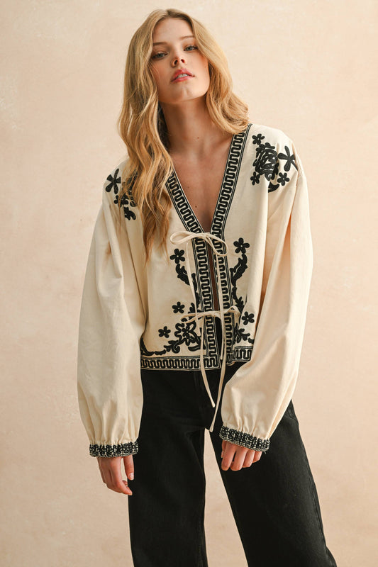 Ophelia Floral Patch Jacket