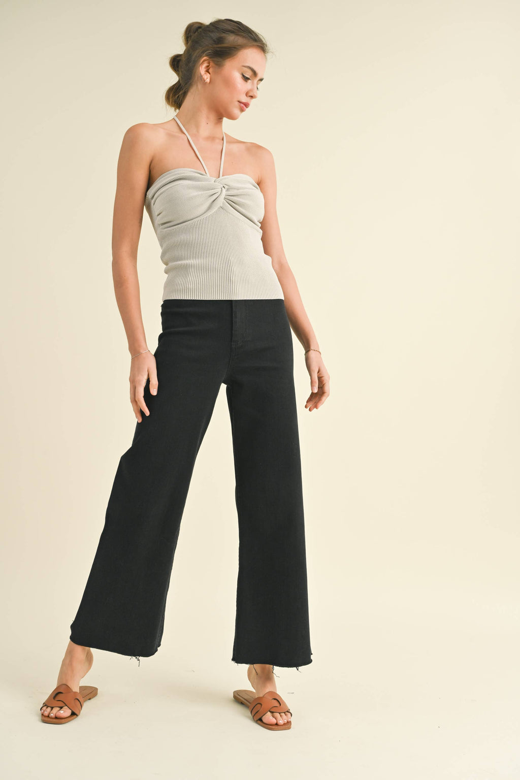 Ren Wide Leg Jeans in Black
