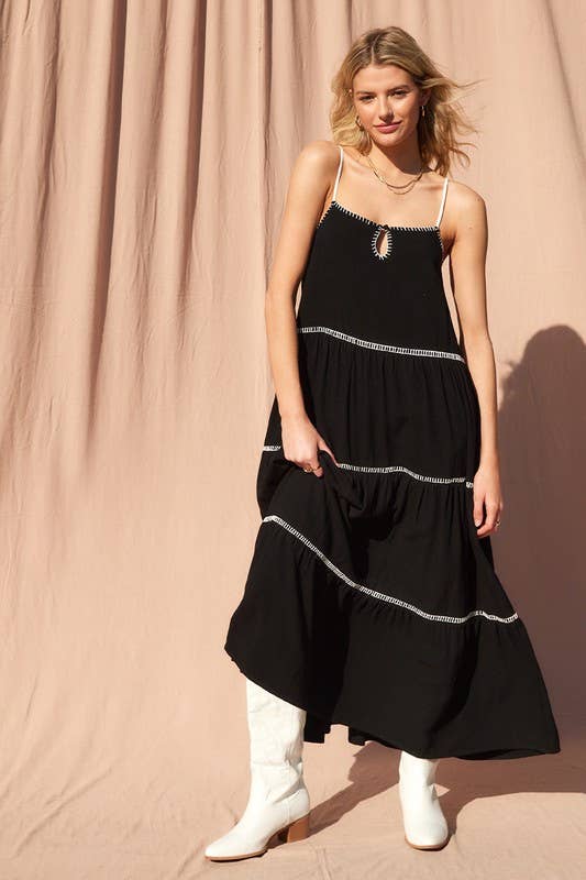 Ashley Linen Maxi Dress