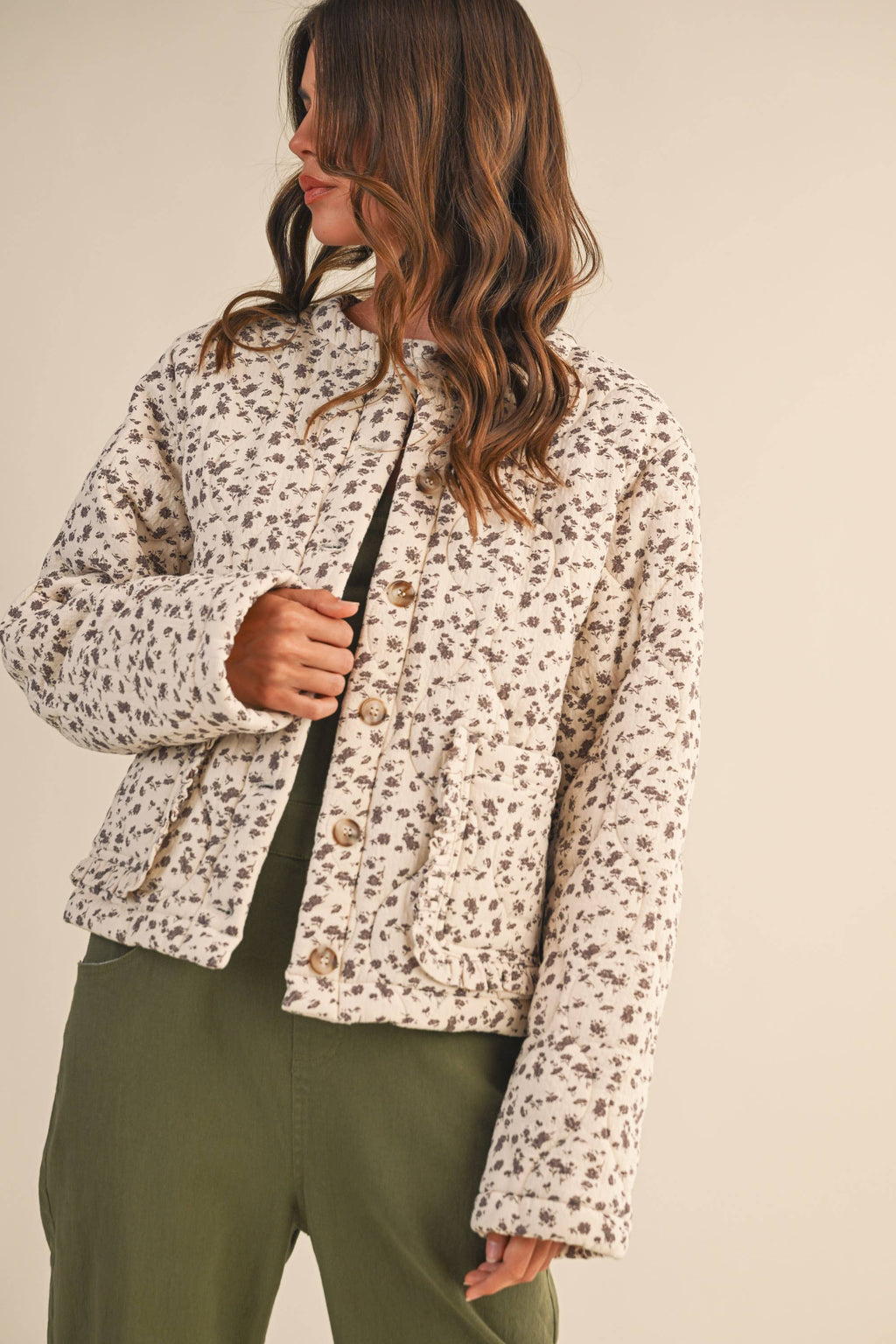 Ditsy Bloom Quilted Jacket