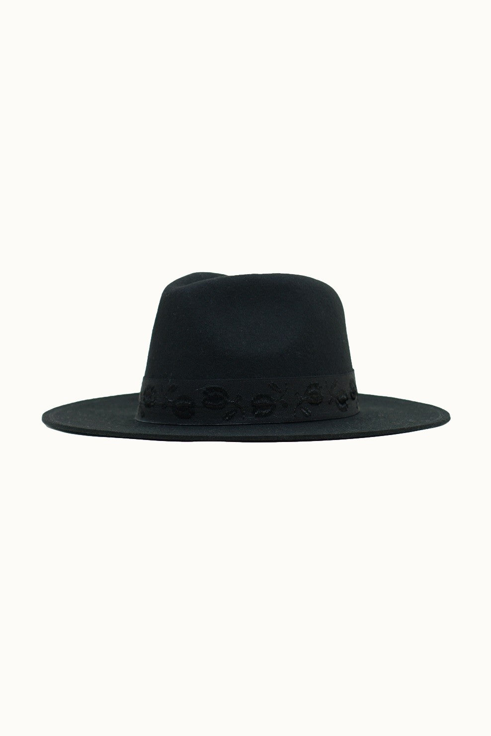 Zoey Black Wool Felt Hat