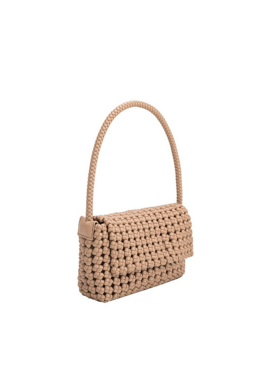 Shelly Recycled Vegan Shoulder Bag in Tan