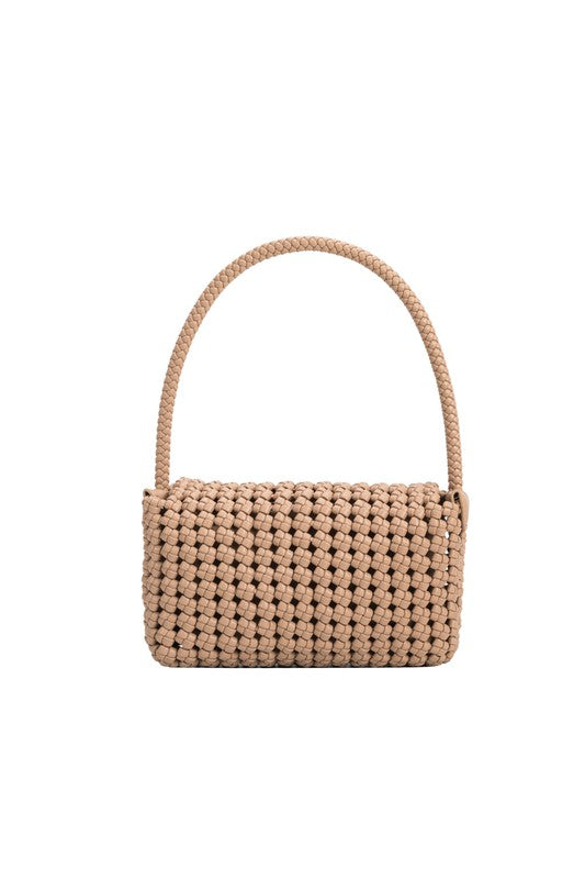 Shelly Recycled Vegan Shoulder Bag in Tan