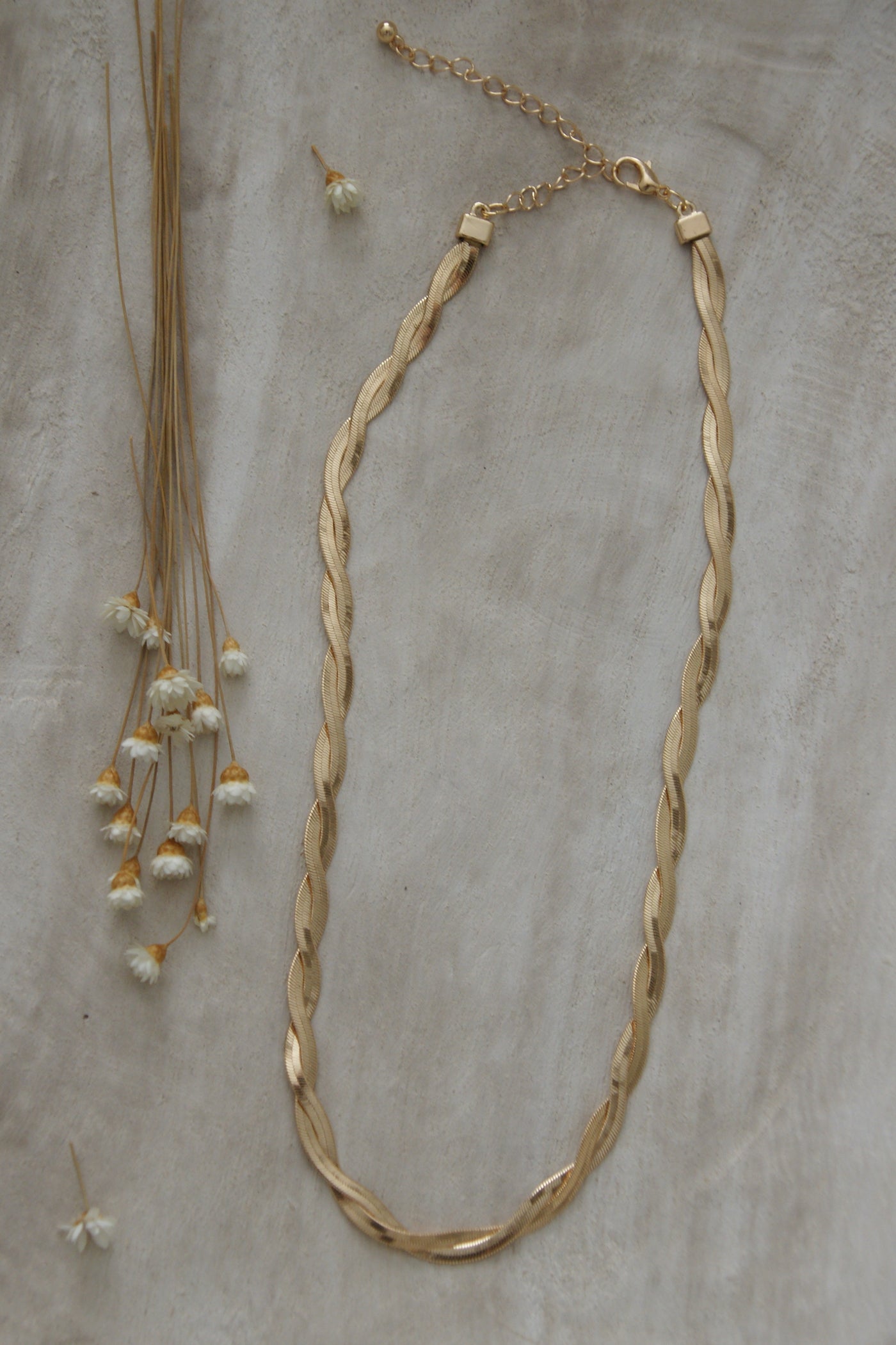 Cascade Herringbone Twist Necklace